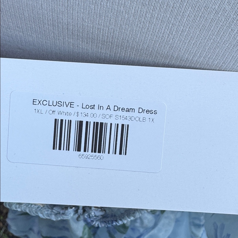 One loved babe, “ Lost in a Dream” dress, NWT, size 1X - Picture 10 of 11